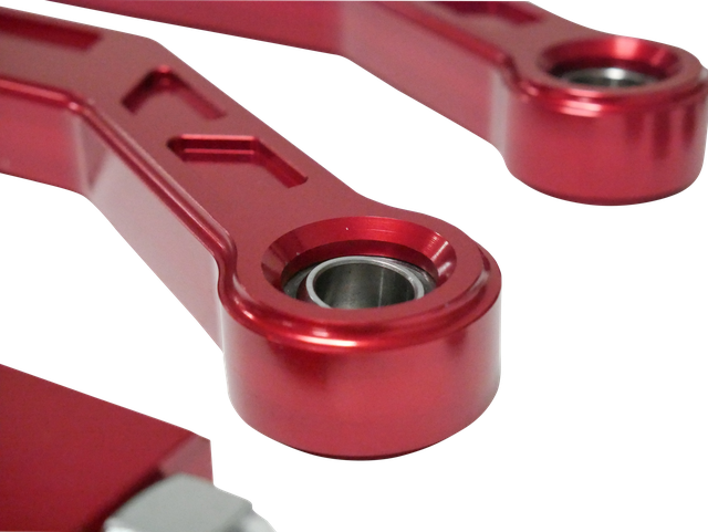 High Clearance Heavy Duty Radius Rod Set (4) - Red 14-16 Polaris RZR Freedom Off-Road