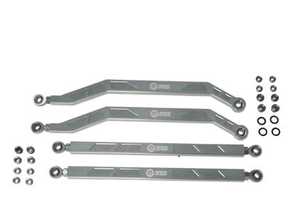 High Clearance Heavy Duty Radius Rod Set (4) - Polished 17-24 Polaris RZR Freedom Off-Road