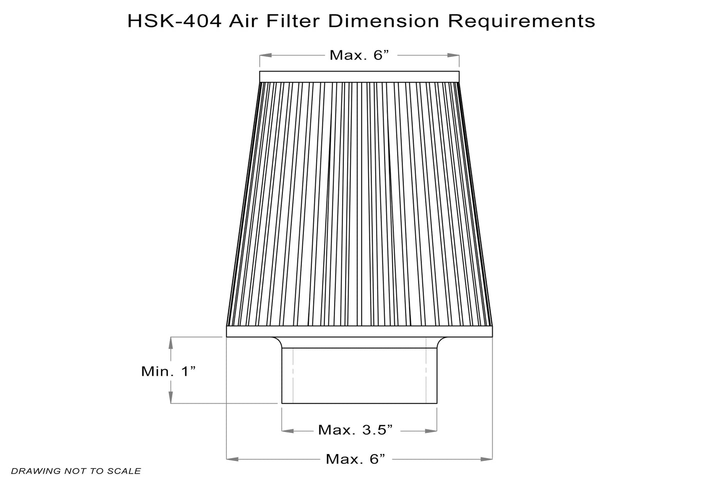 HPS Performance Universal Air Intake Filter Aluminum Heat Shield, Black, HSK-404