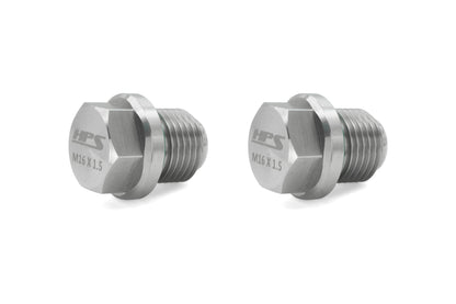 HPS Performance Stainless Steel Magnetic Oil Drain Plug Bolt 2pcs kit for Front Differential Fill and Drain plugs, MDPK-101