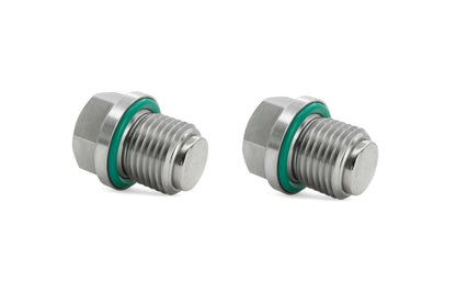 HPS Performance Stainless Steel Magnetic Oil Drain Plug Bolt 2pcs kit for Front Differential Fill and Drain plugs, MDPK-101