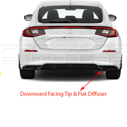 Megan Racing Single Exit Exhaust System for Honda Civic Sedan Sport & SI 2022+ (Excludes Type-R / Hatchback)