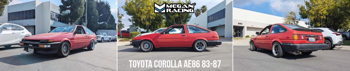 Megan Racing Track Series True Coilover for Toyota Corolla 83-87 RWD AE86