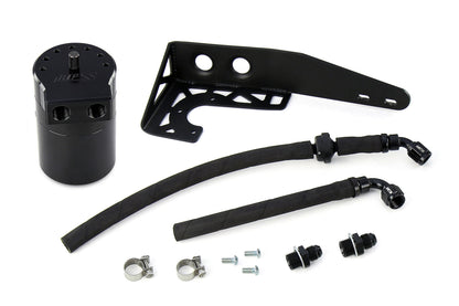HPS Performance Billet Aluminum Oil Catch Can Kit Black 860-001WB