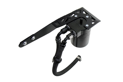 HPS Performance Billet Aluminum Oil Catch Can Kit, Black, 860-001WB