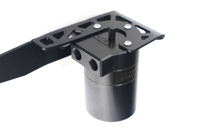 HPS Performance Billet Aluminum Oil Catch Can Kit, Black, 860-001WB