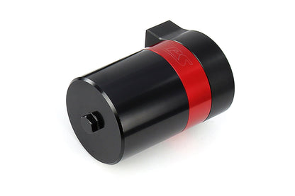 HPS Performance Billet Aluminum Oil Catch Can Kit, Red, 860-001