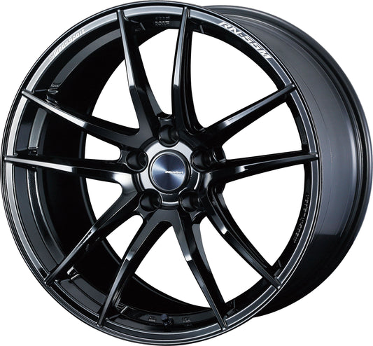 Weds WedsSport RN-55M Wheel 18x8.5 5x114.3 38mm Gloss Black