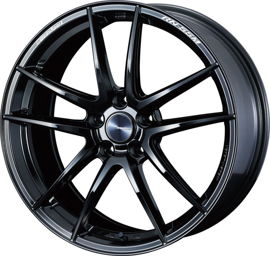 Weds WedsSport RN-55M Wheel 18x8 5x114.3 45mm Gloss Black