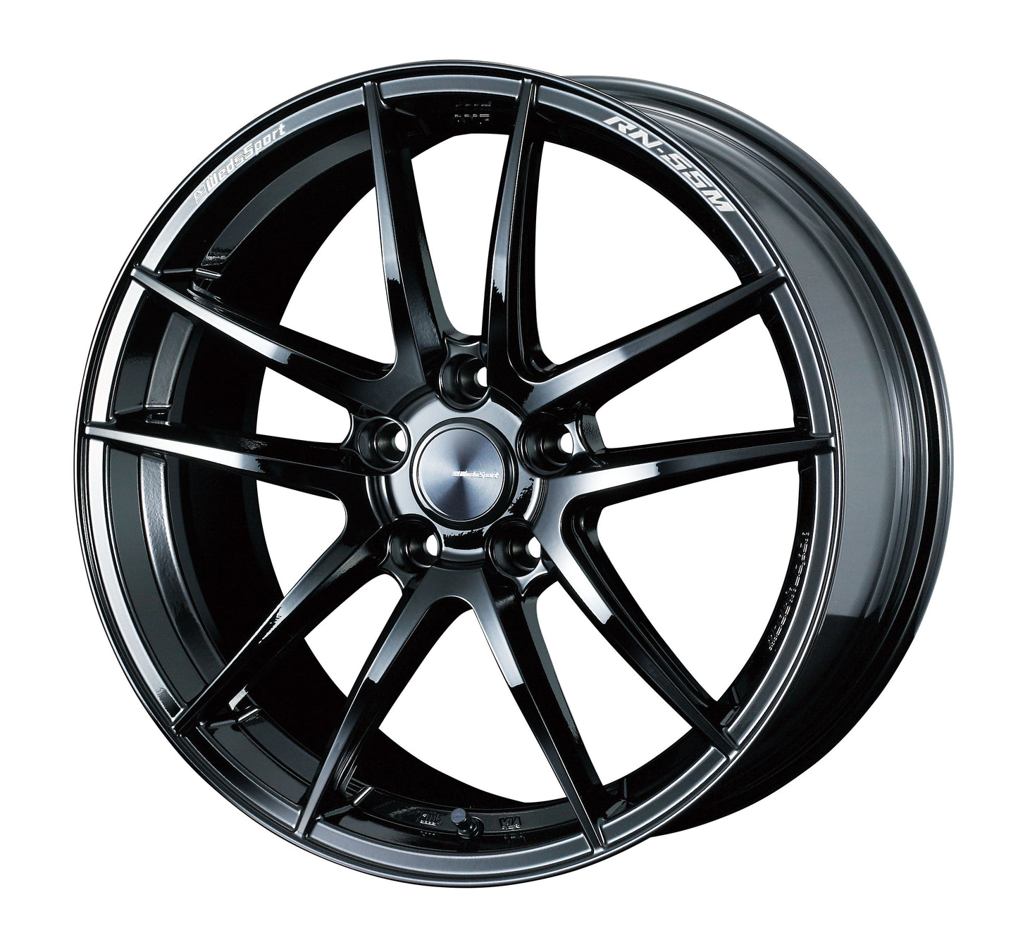 Weds WedsSport RN-55M Wheel 18x8 5x114.3 35mm Gloss Black