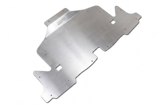 HPS Performance Aluminum Rear Skid Plate Undertray Protection Shield Polished SP-102P