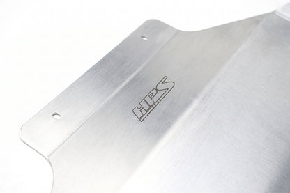 HPS Performance Aluminum Rear Skid Plate Undertray Protection Shield, Polished, SP-102P
