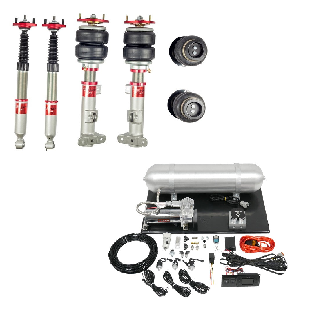TruHart AirPlus Air Struts w/ VERA Evo Bluetooth Management For 93-98 BMW 3-Series (Incl M3), RWD  RWD