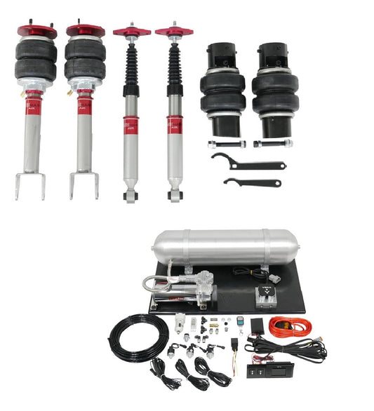 TruHart AirPlus Air Struts w/ VERA Evo Bluetooth Management For 05+ Chrysler 300 RWD 11+ Dodge Challenger 05-08 Dodge Magnum  RWD