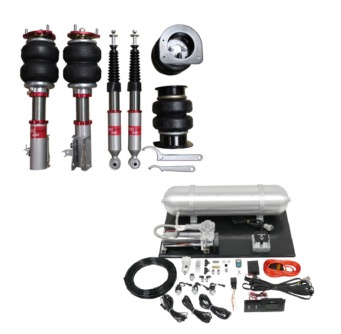 TruHart AirPlus Air Struts w/ VERA Evo Bluetooth Management For 16+ Acura ILX 14-15 Honda Civic Si