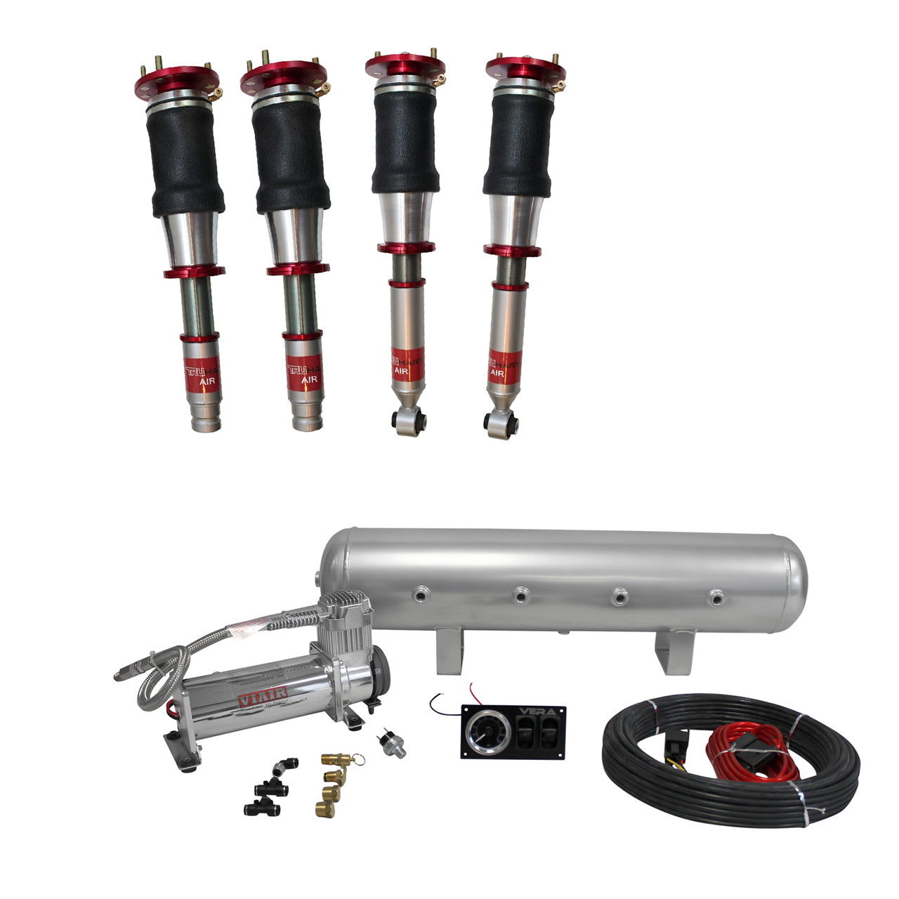 TruHart AirPlus Air Struts w/ VERA Essential Management For 97-99 Acura CL 90-97 Honda Accord FWD  FWD