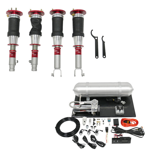 TruHart AirPlus Air Struts w/ VERA Element Management For 09-14 Acura TL 09-14 Acura TSX 08-12 Honda Accord