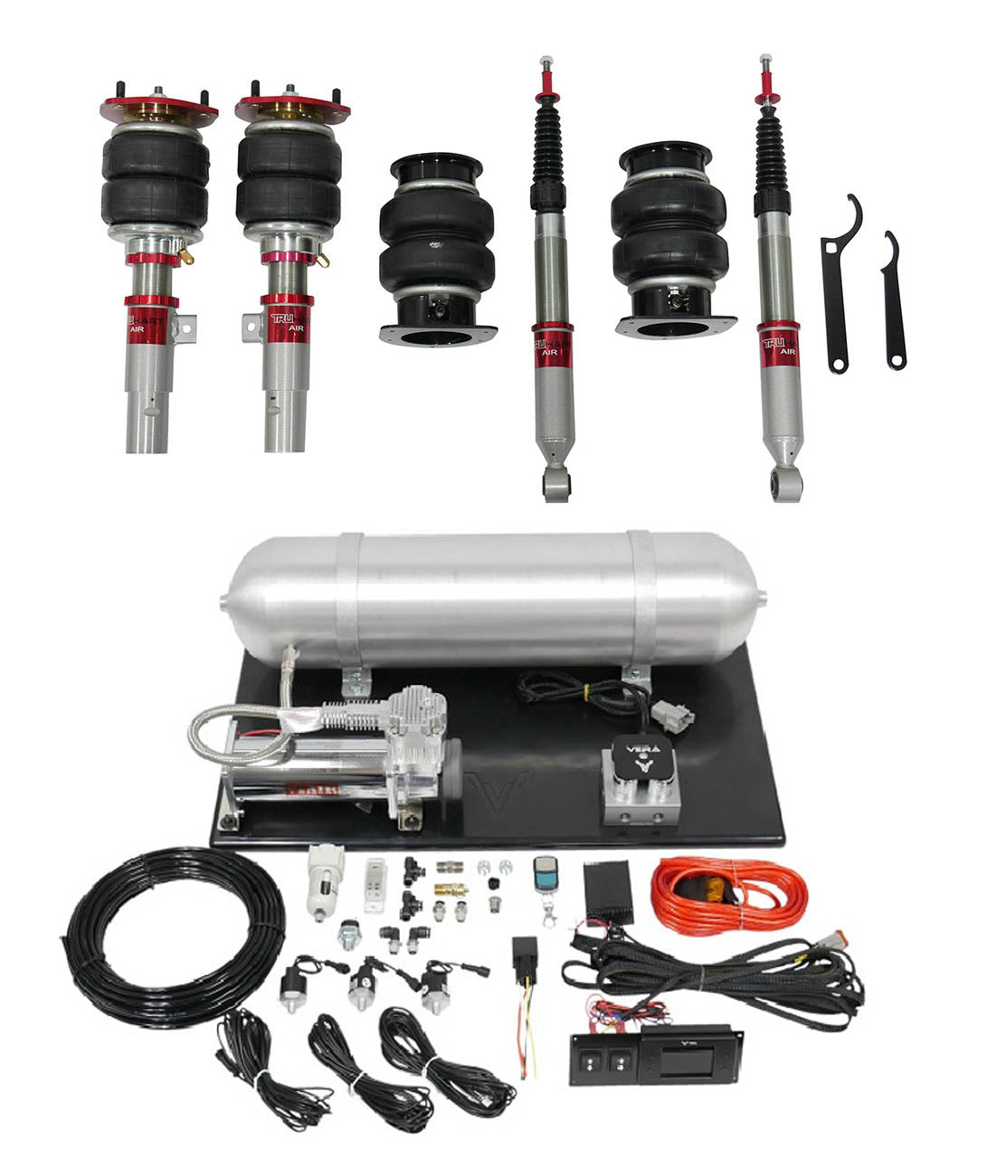 TruHart AirPlus Air Struts w/ VERA Evo Management For 23+ Acura Integra 16+ Honda Civic