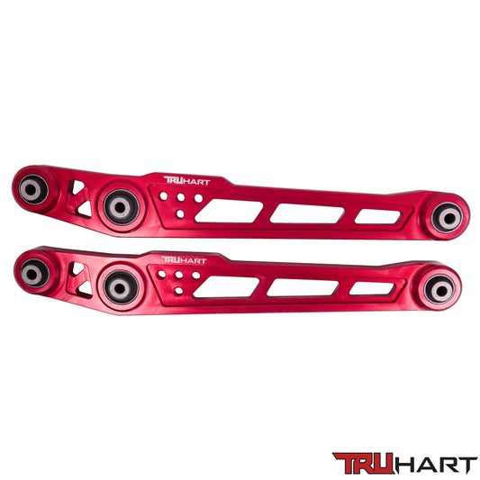 TruHart Rear Lower Control Arms Red For 96-00 Honda Civic