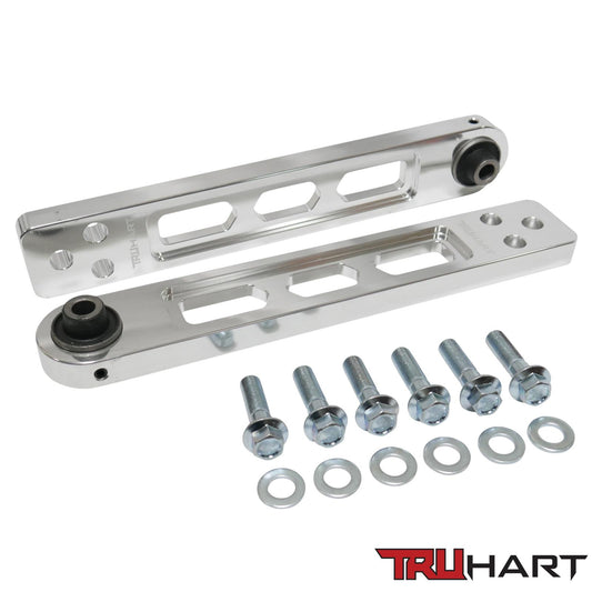 TruHart Rear Lower Control Arms Polished For 01-05 Honda Civic