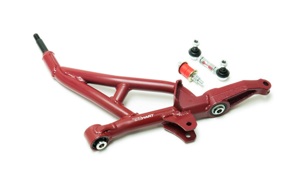 TruHart Front Lower Control Arms Plus Endlinks W/ Pillowball Red For 94-01 Acura Integra 92-95 Honda Civic
