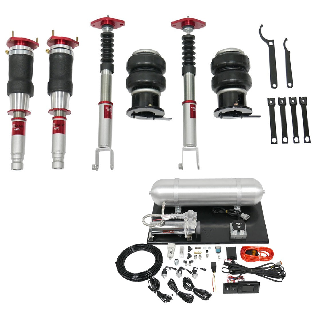 TruHart AirPlus Air Struts w/ VERA Evo Bluetooth Management For 03-08 Infiniti G35X 06-13 Infiniti G37X 06-10 Infiniti M35X 06-10 Infiniti M45X 14-15 Infiniti Q60 AWD  AWD