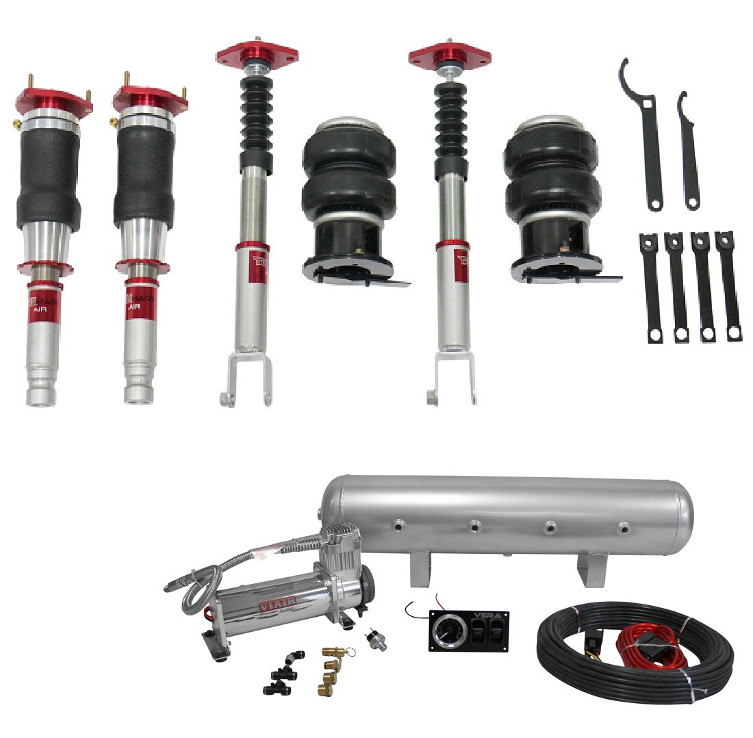 TruHart AirPlus Air Struts w/ VERA Essential Management For 03-08 Infiniti G35X 06-13 Infiniti G37X 06-10 Infiniti M35X 06-10 Infiniti M45X 14-15 Infiniti Q60 AWD  AWD