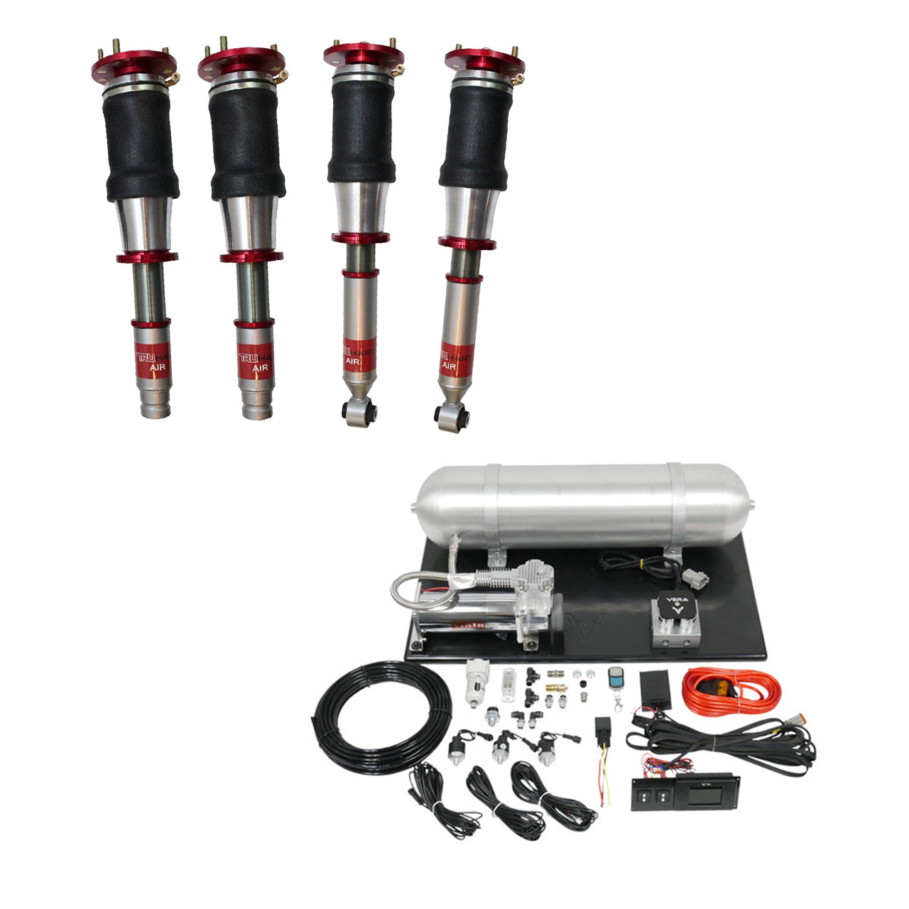 TruHart AirPlus Air Struts w/ VERA Essential Management For 90-05 Mazda Miata