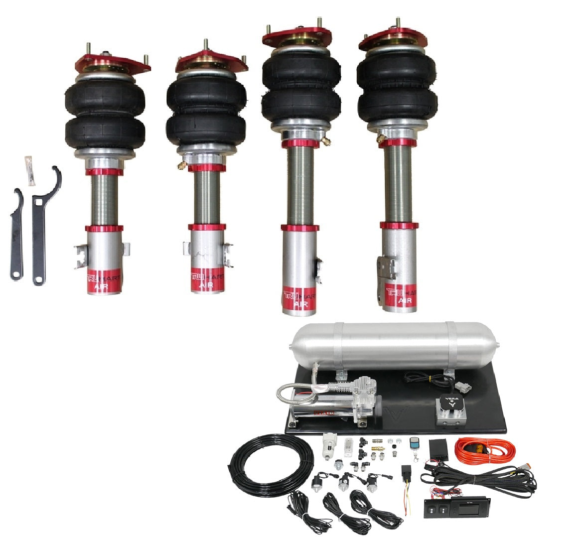 TruHart AirPlus Air Struts w/ VERA Evo Management For 05-07 Subaru Impreza STI