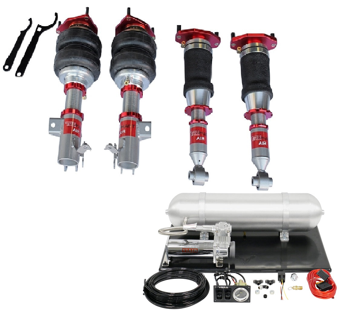 TruHart AirPlus Air Struts w/ VERA Basic Management For 08+ Subaru STI 15+ Subaru WRX