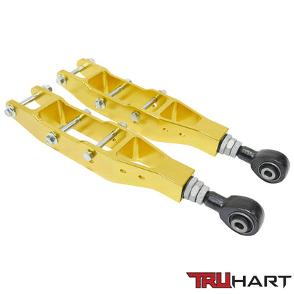 TruHart Adjustable Rear Lower Control Arms Kit For Subaru Legacy 2010+ (Anodized Gold)