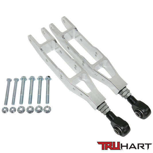 TruHart Adjustable Rear Lower Control Arms Kit For Subaru BRZ 2012+ FRS (Polished)