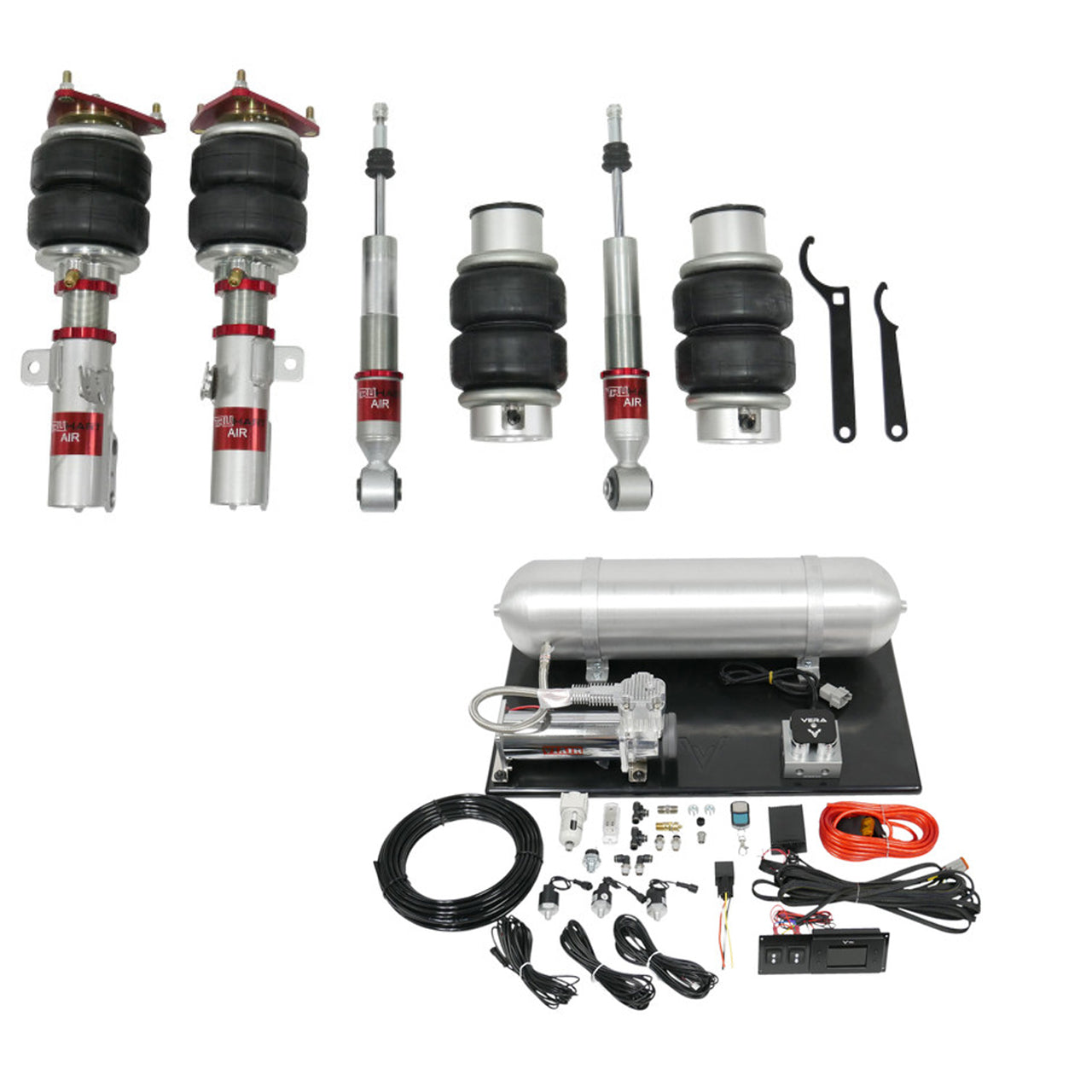 TruHart AirPlus Air Struts w/ VERA Evo Management For 18+ Toyota Camry FWD  FWD