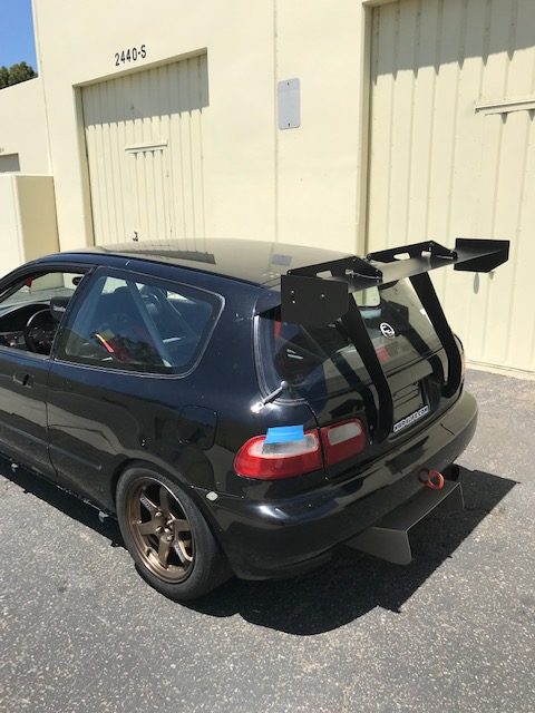 PCI Top Mount Wing (92-95 Civic Hatchback)