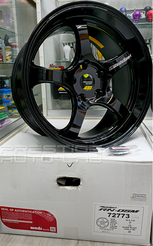 WedsSport RN-05M Wheel - 18x9.5 / 5x120 / Offset +36 (Gloss Black