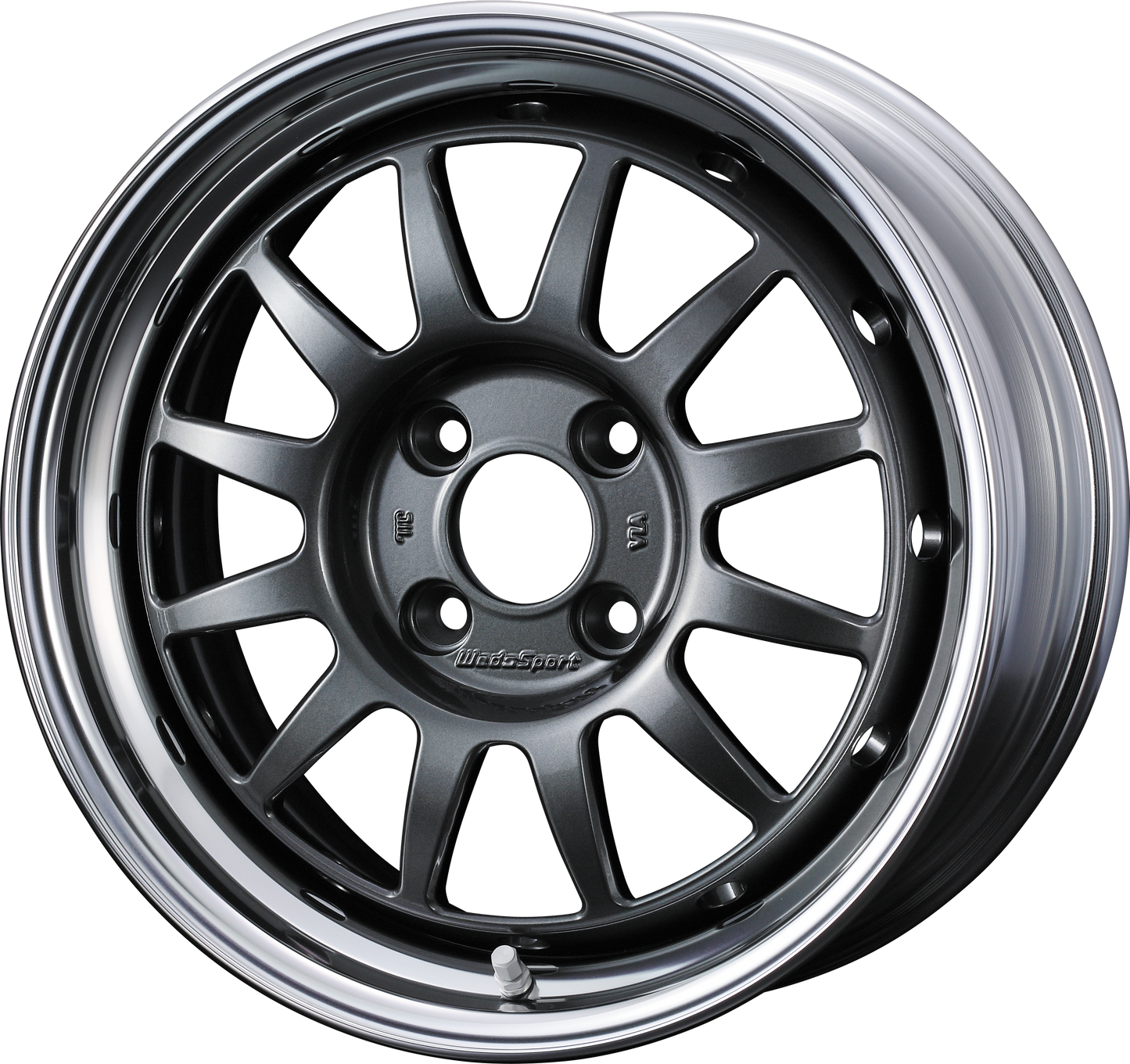 WedsSport Racing 2P 2-Piece Wheel - 15x7.0 / Offset +35 / 4x100 (Gunmetal)