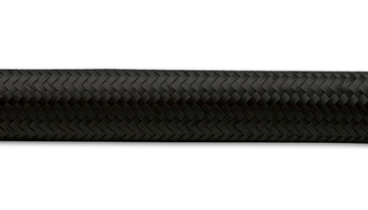 Vibrant -8 AN Black Nylon Braided Flex Hose (2 foot roll)