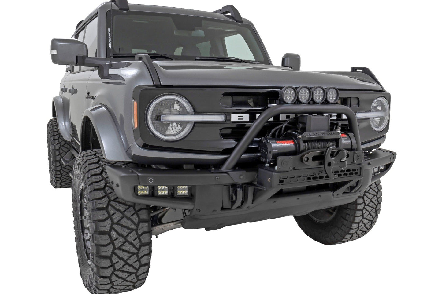 Safari Bar | 3.5" Round LED (Pair) | Black | Amber DRL | OE Modular Steel | Ford Bronco (21-24)