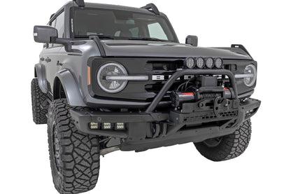 Safari Bar | 3.5" Round LED (Pair) | Black | Amber DRL | OE Modular Steel | Ford Bronco (21-24)