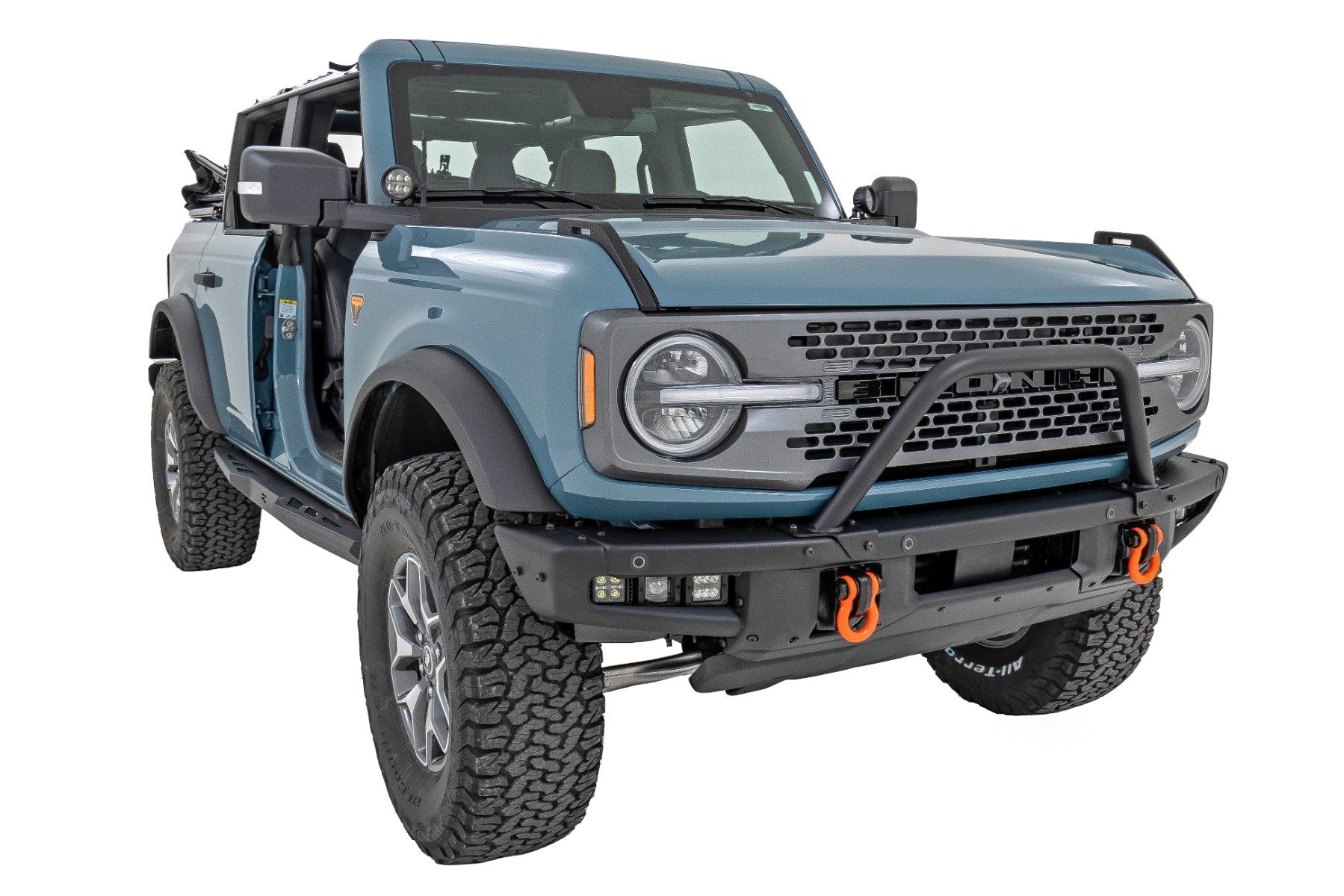 Safari Bar | 3.5" Round LED (Pair) | Black | Amber DRL | OE Modular Steel | Ford Bronco (21-24)