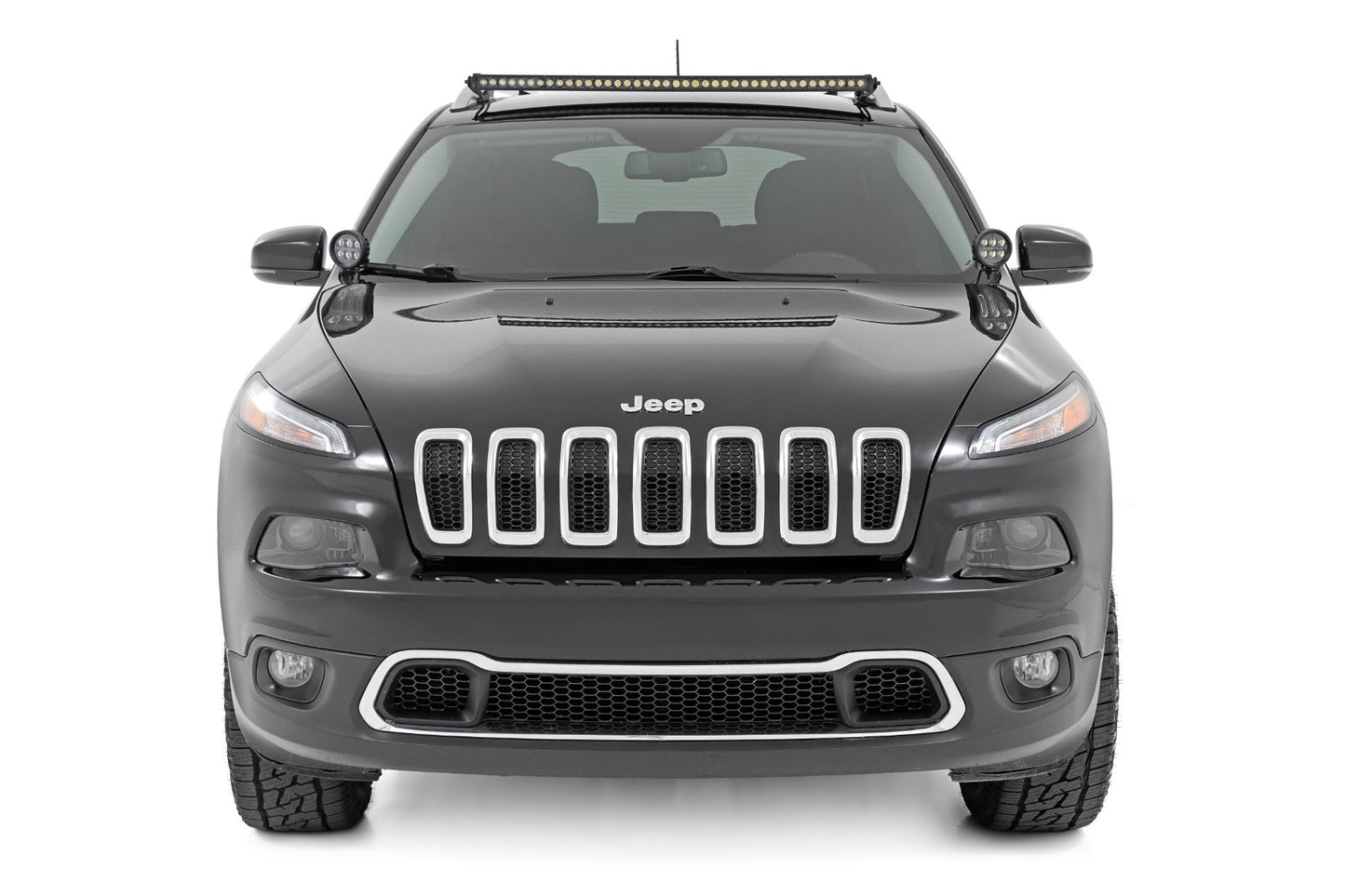 LED Light Kit | Roof Mount | 40" Black Single Row | Jeep Cherokee KL (14-23)