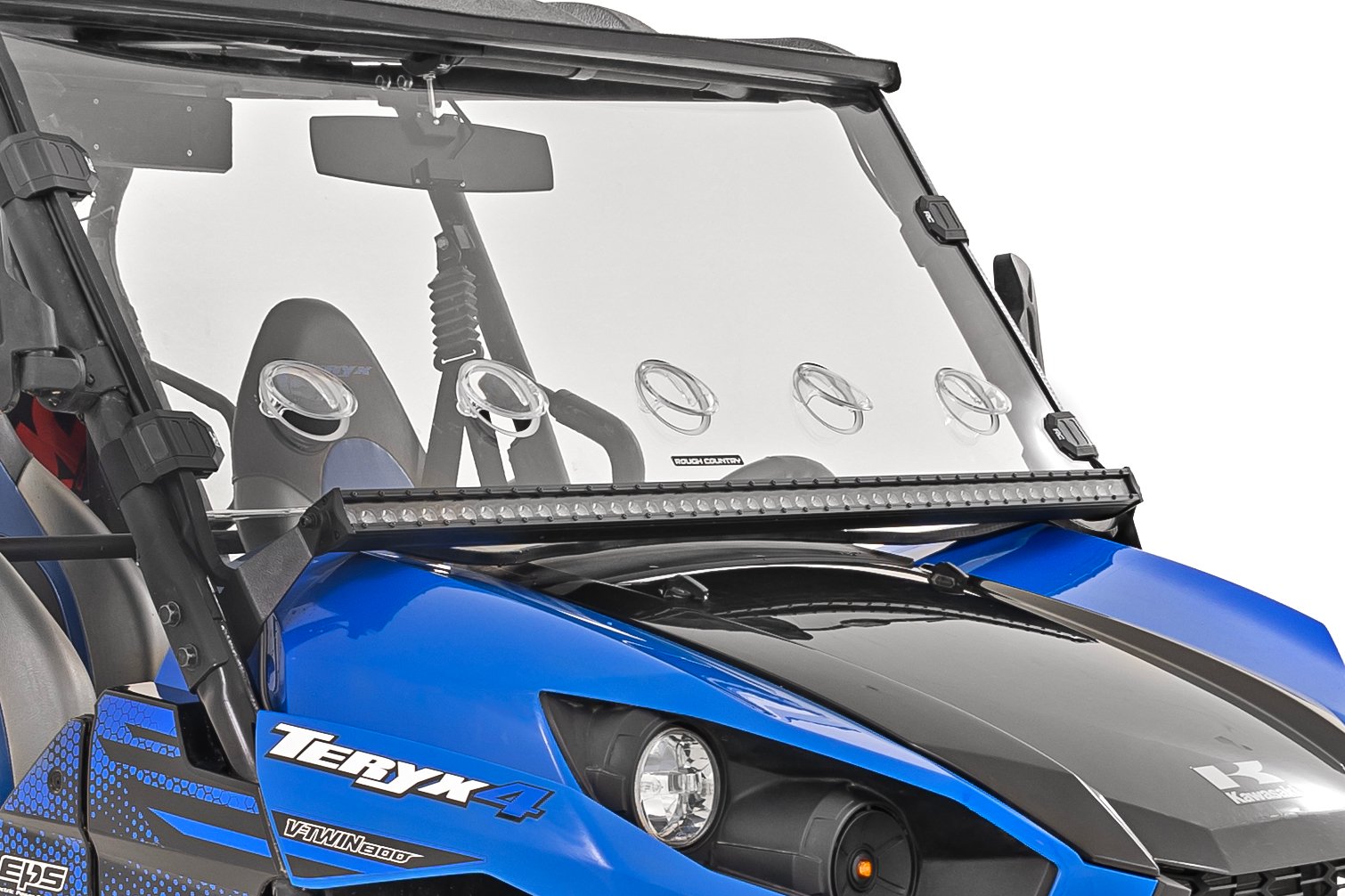 LED Light Kit | Cage Mount | 50" Black Single Row | Kawasaki Teryx 1000/Teryx 4 1000 