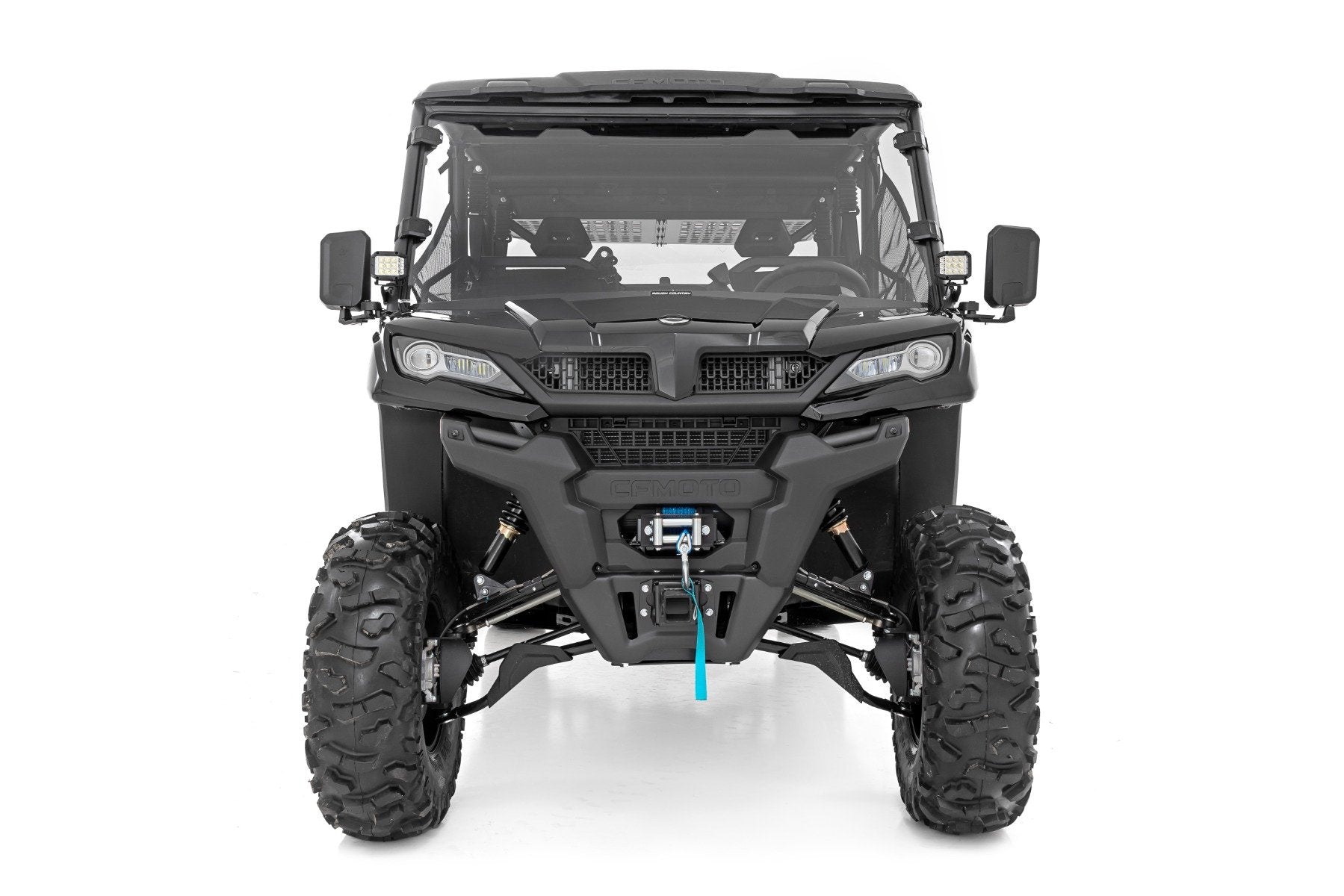 LED Light Kit | Cage Mount | 2" Black Pair | Amber DRL | CFMOTO UFORCE 1000 