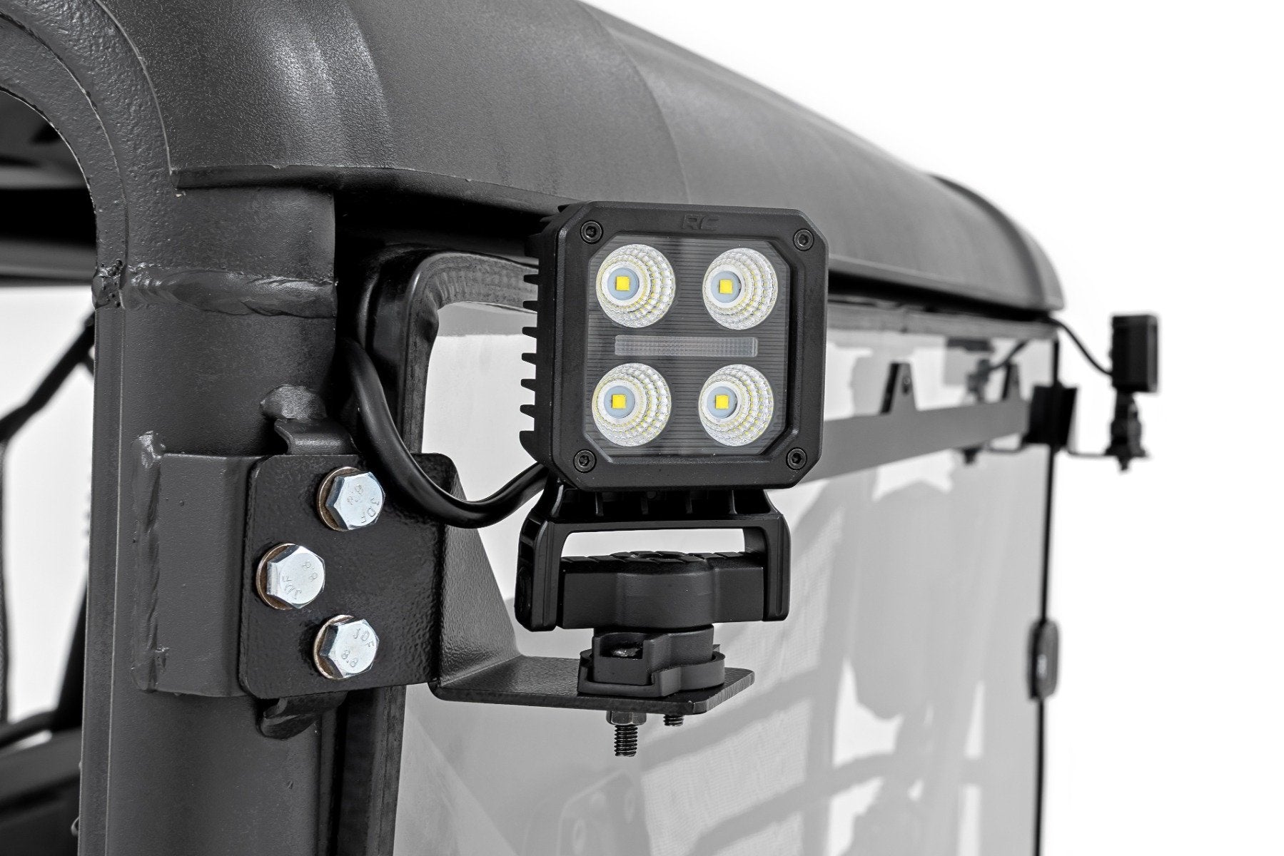 LED Light Kit | Rear Mount | 2" Black Pair | White DRL | CFMOTO UFORCE 1000