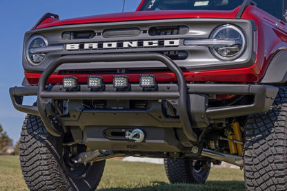 Nudge Bar | 3 Inch Wide Angle Led (x4) | Oe Modular Steel | Ford Bronco (21-24)
