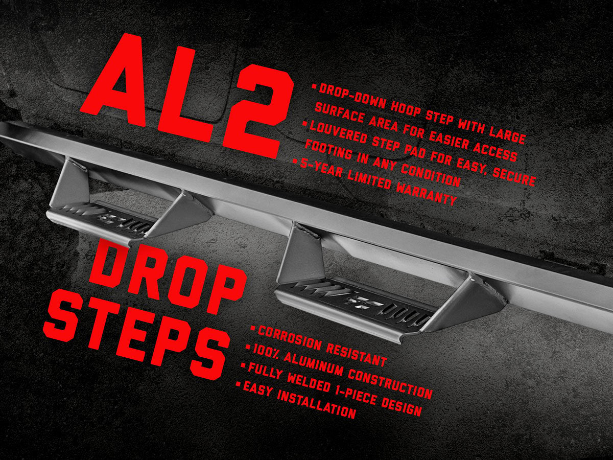 AL2 Drop Steps | Jeep Wrangler JL (21-24)/Wrangler Unlimited (18-24) 