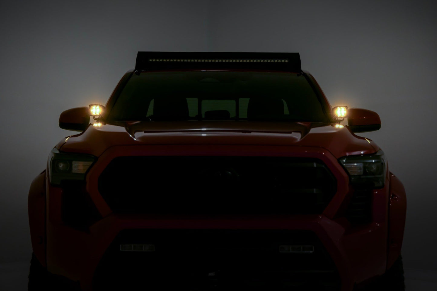 LED Light Kit | Ditch Mount | Black Series Round | 3.5 Inch | Amber DRL | Toyota Tacoma (2024)