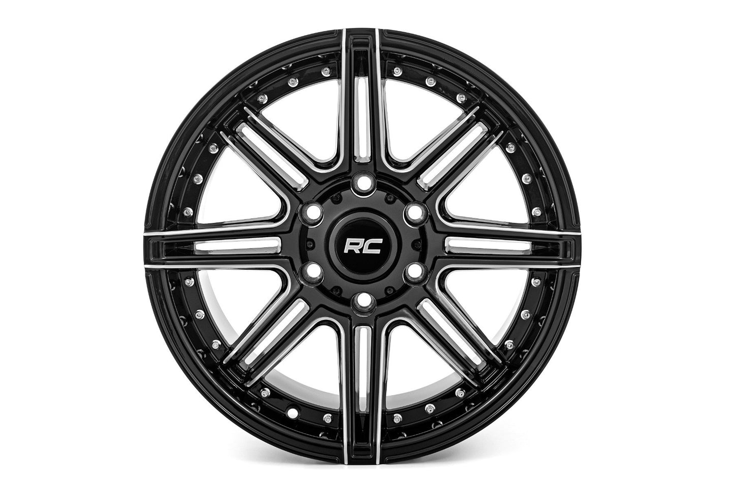 Rough Country 88 Series Wheel | One-Piece | Gloss Black | 22x10 | 6x135 | -19mm