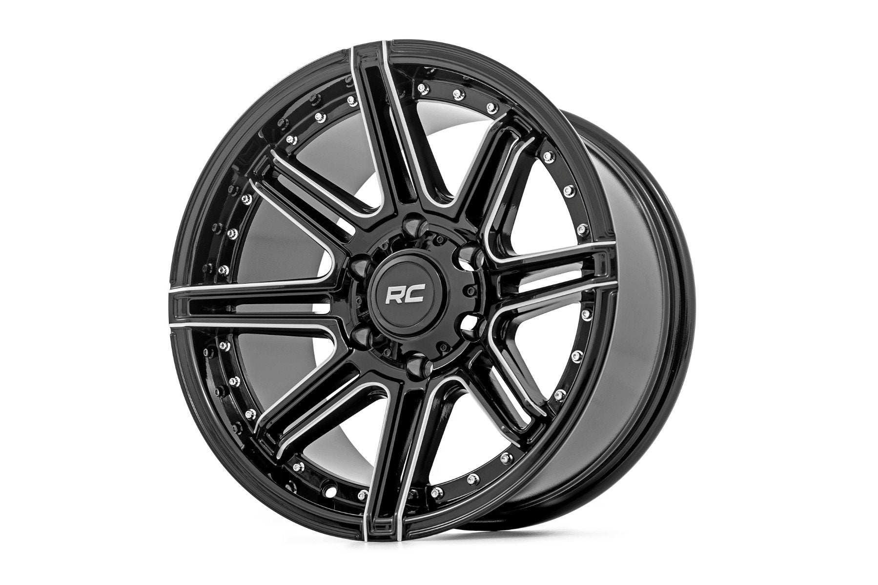 Rough Country 88 Series Wheel | One-Piece | Gloss Black | 22x10 | 8x170 | -19mm