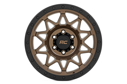 Rough Country 78 Series Wheel | Simulated Beadlock | Bronze/Black | 18x9 | 6x135 | -12mm